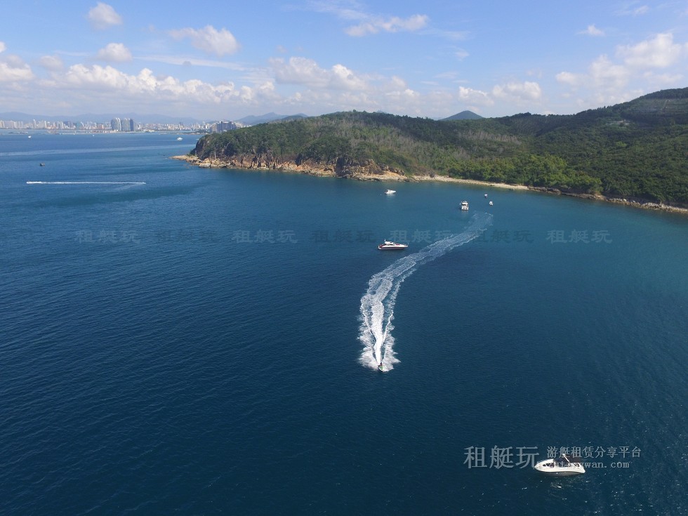 三亞旅游游艇租賃，三亞港至三亞角航線